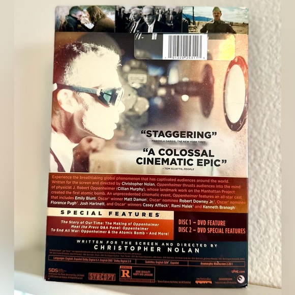 New OPPENHEIMER Movie includes 3 HR Special Feautures - Picture 2 of 2